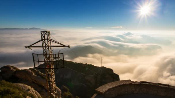 蒙特塞拉特。在山顶上 — 图库视频影像