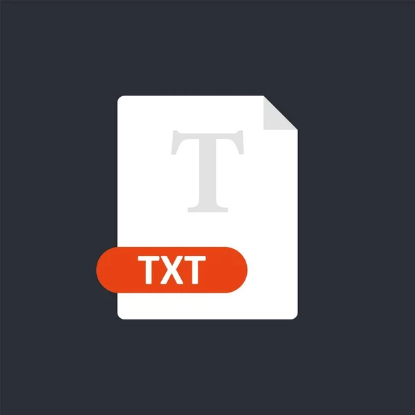 Txt Dateisymbol Text Format Dateisymbol Vektor — Stockvektor