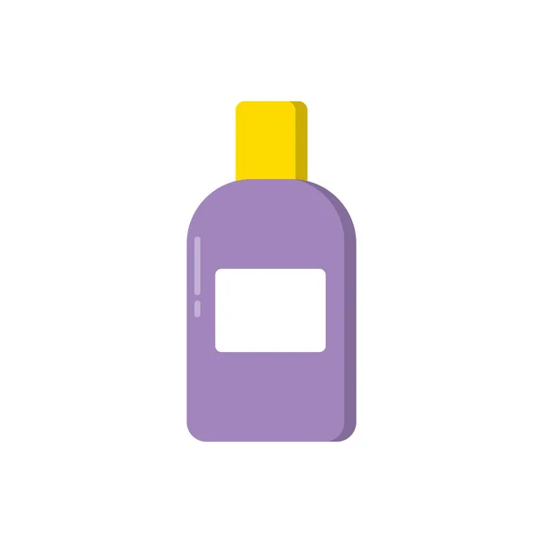 Lotion, Gel, Shampoo, Scrub for Hair Plastic Bottle Icon. Container for Hair Care Products Pictogram. Package for Cosmetic Bath Product in Cartoon style. Isolated Vector Illustration — Vettoriale Stock