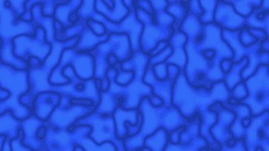 Mavi Arkaplan Animasyonu. Mavi Sıvı Çizgileri. Kusursuz Döngü Fraktal Hatları Arkaplanı. Topografik harita. Kusursuz döngü 4K.