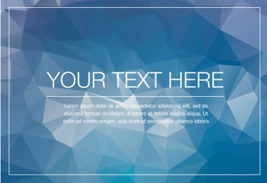 Poligonal tebrik kartı mockup