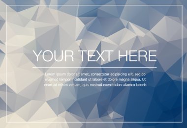 Poligonal tebrik kartı mockup