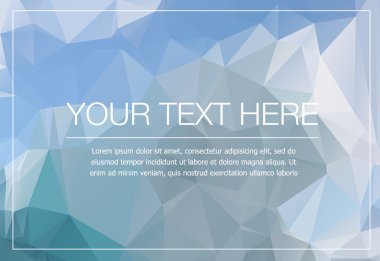 Poligonal tebrik kartı mockup