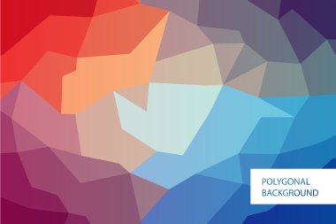 Poligonal arka plan mockup