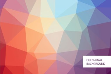 Poligonal arka plan mockup