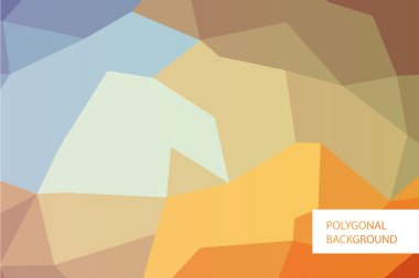 Poligonal arka plan mockup