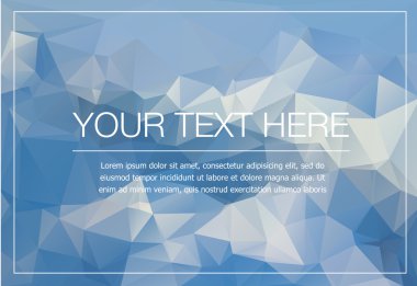 Poligonal tebrik kartı mockup