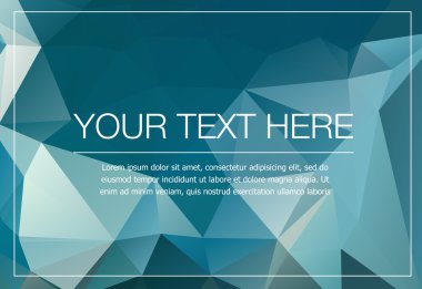 Poligonal tebrik kartı mockup