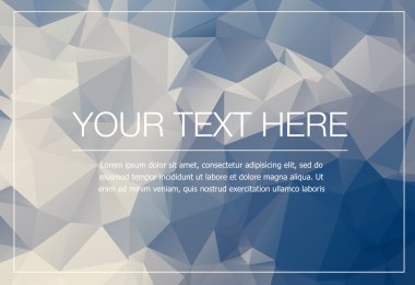 Poligonal tebrik kartı mockup