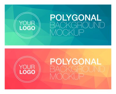 Yatay poligonal afiş