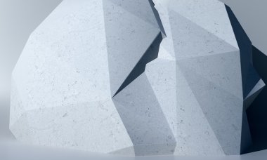 Soyut beyaz çokgen duvar arka plan