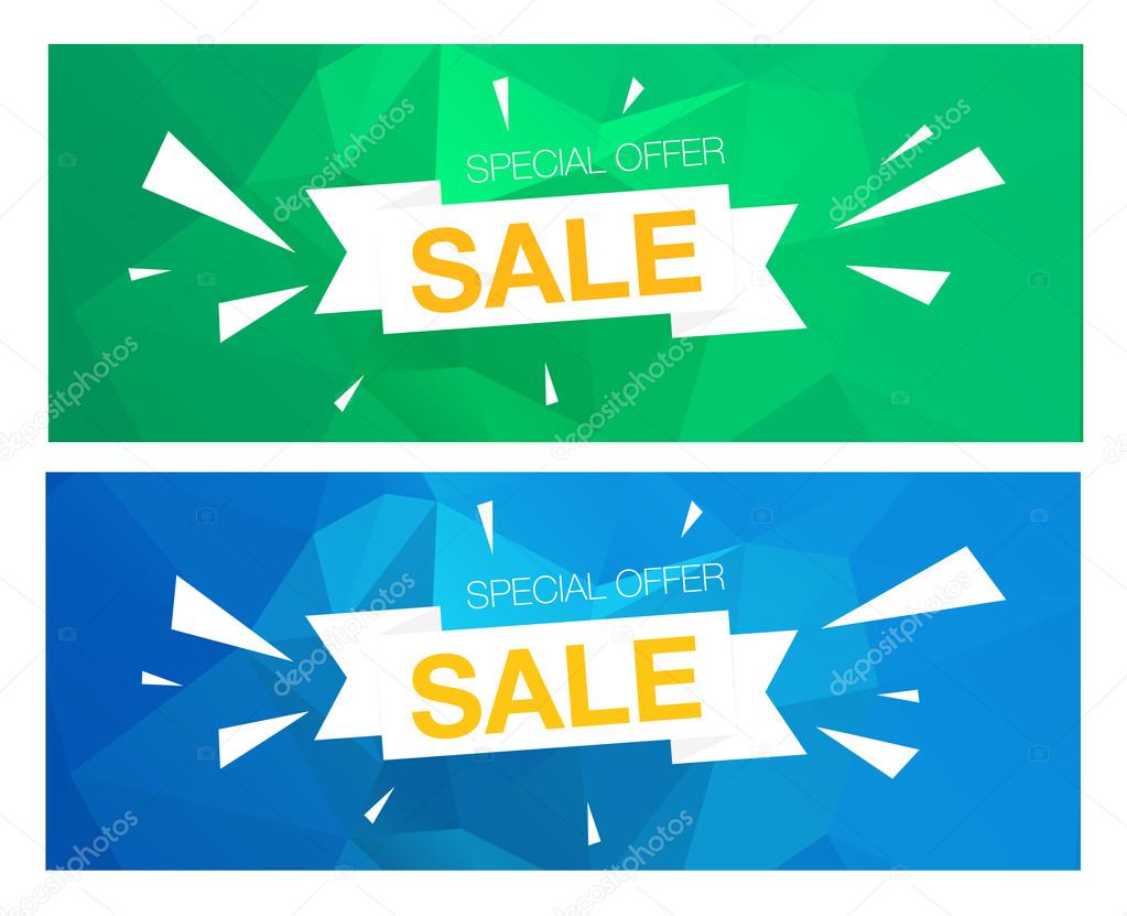 Super Sale Special Offer banners