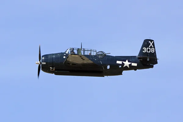 Airplane WWII dive bomber aircraft — Stock Photo, Image