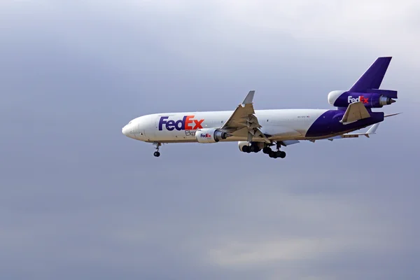 FedEx uçak iniş Ontario Uluslararası Havaalanı Los Angeles, Kaliforniya dışında jet