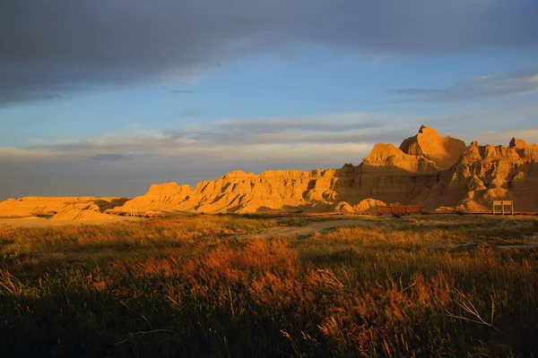  Doğa manzara gündoğumu at Badlands Ulusal Park  