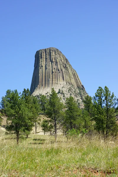 Paisaje Naturaleza Devils Tower Wyoming — Foto de Stock