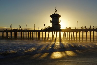 Pasifik Okyanusu huntington beach pier Kaliforniya