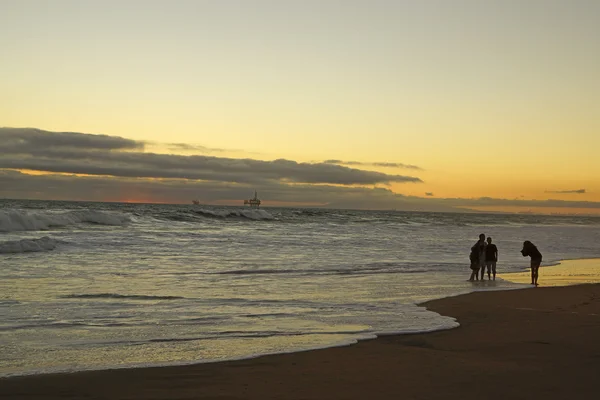 Oceano Pacífico Huntington Beach Pier Califórnia — Fotografia de Stock