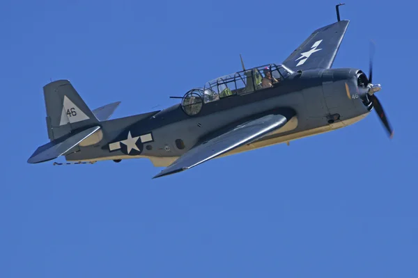 Airplane from WWII flying 2015 Planes of Fame Air Show in Southern California — Stock Photo, Image