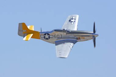 P-51 Mustang İkinci Dünya Savaşı 2015 uçaklar, şöhret Air Show uçan uçak