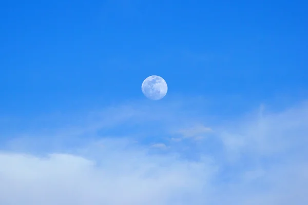 Måne om dagen – stockfoto