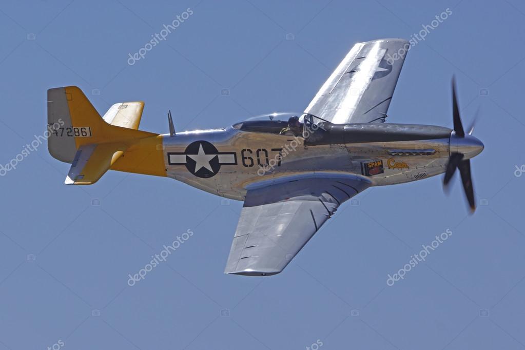 P 51 Mustang Wwii Airplane Flying At 15 Planes Of Fame Air Show In Chino California Stock Editorial Photo C Kgriff