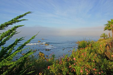 Pasifik Okyanusu Beach sabahı California Sahili boyunca
