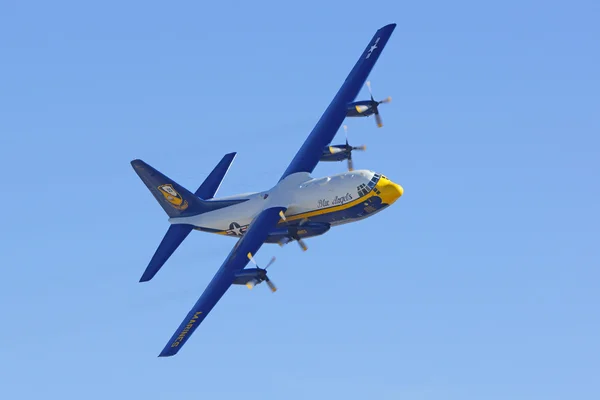 Airplane Blue Angels C-130 at 2015 Miramar Air Show in San Diego, California — Φωτογραφία Αρχείου