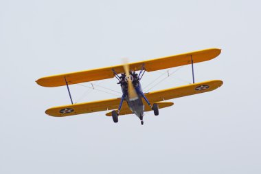 2016 kablo Air Show'da Los Angeles, Kaliforniya dışında uçan uçak vintage BI-uçak pervaneli taşıt uçaklar