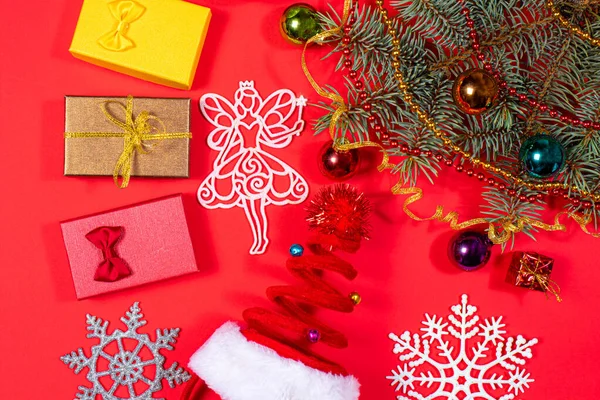 New Year Christmas 2921 Flat Lay — Stock Photo, Image