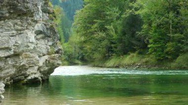 Boş Nehir Akışı, Su Rahatlatıcı Doğa Sahnesi.