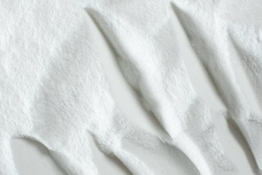 Gıda sınıfı kabartma tozu kristal yapı dokusu.