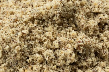 Yiyecek endüstrisi tasarımı için ezilmiş ceviz.