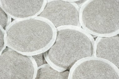 Tek Servisli Kahve Makinesi için Yuvarlak Kağıt Kahve Kapsüllerinin Makro Yakın Çekimi