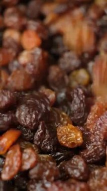 Kurutulmuş Üzümlerin Makro Görünümü Sağlıklı Atıştırmalık Kavramı