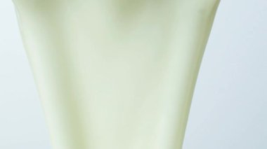 Doğal Yoğurt Akıcı Doku, Yavaş Hareket Makro