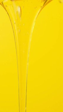 Makro Yavaş Hareket Arı Balı, Akış ve Doku.