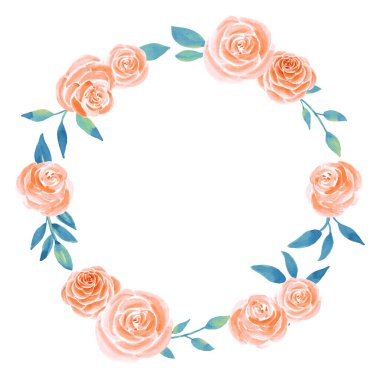 Suluboya gül çiçekleri çizimi