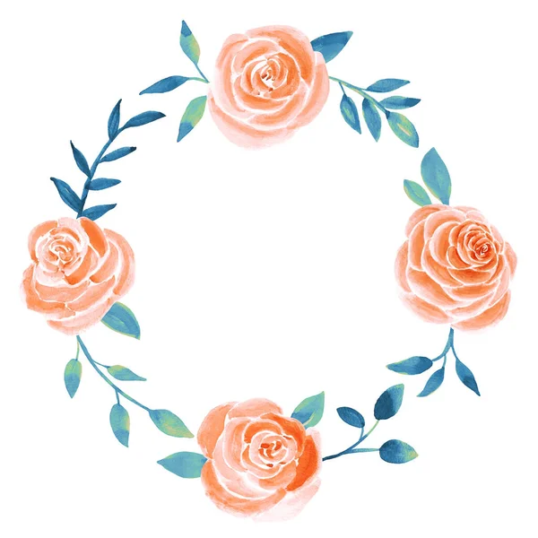 Suluboya gül çiçekleri çizimi