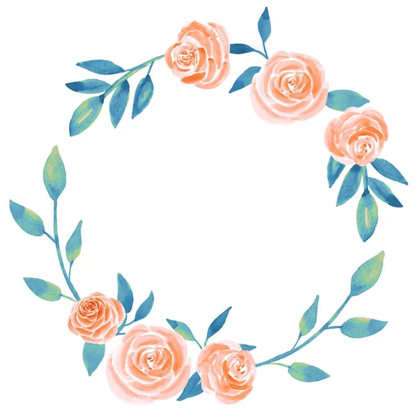 Suluboya gül çiçekleri çizimi