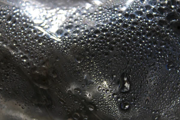 Grauer Hintergrund Wassertropfen Auf Der Oberfläche Abstrakter Grauer Hintergrund — Stockfoto