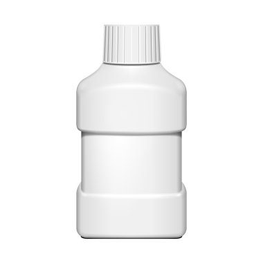 Short Small Cream, Shampoo, Gel Or Lotion Plastic Bottle On White Background Isolated. Mock Up Template Ready For Your Design. Product Packing Vector EPS10