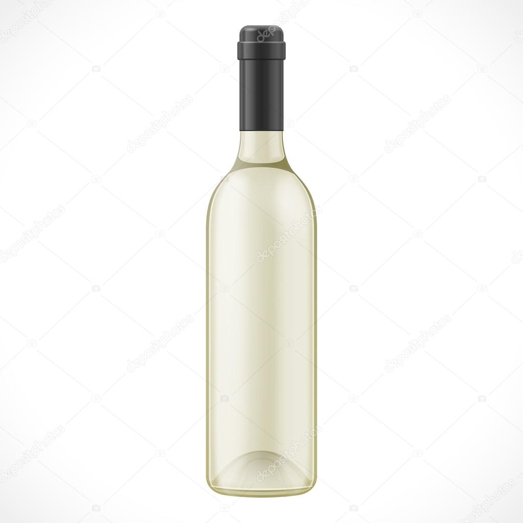 Yellow Glass Wine Cider Bottle Illustration Isolated On White Background Mock Up Template Ready For Your Design Product Packing Vector Eps10 Isolated Stock Vector C Mr Pack 110124402