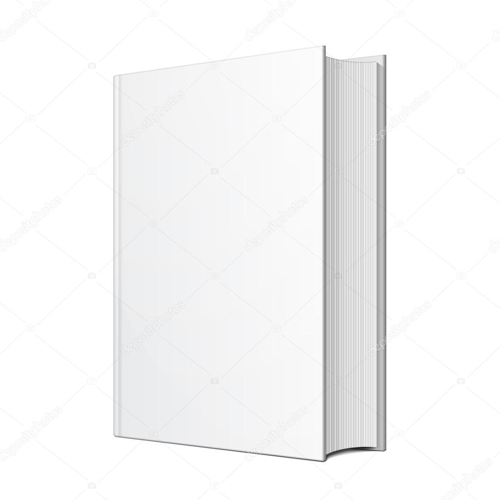 Blank Hardcover Book Illustration Isolated On White Background. Mock Up  Template Ready For Your Design. Vector EPS10 Stock Vector by ©Mr.Pack  110517916