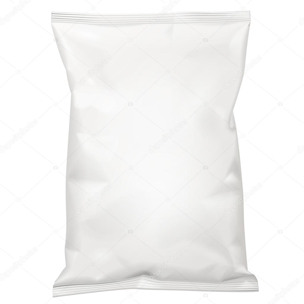 Download White Blank Foil Food Snack Sachet Bag Packaging For Coffee Salt Sugar Pepper Spices Sachet Sweets Chips Cookies Illustration Isolated Mock Up Template Ready For Your Design Vector Eps10 Stock Vector Royalty
