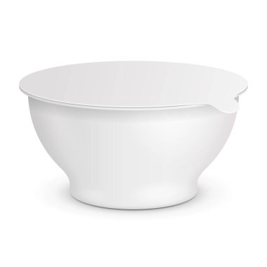 Mockup Food Plastik Küvet Kutusu Tatlı, Yoğurt, Dondurma, Ekşi Krema. Beyaz arka planda izole edilmiş bir resim. Tasarımınız için şablonu hazırlayın. Ürün Paketleme Vektörü EPS10