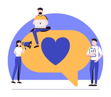 İnternet, sosyal ağ, sohbet, video, haber, mesaj, web sitesi, arama arkadaşları, mobil web grafikleri yoluyla iletişimin renkli temsili -