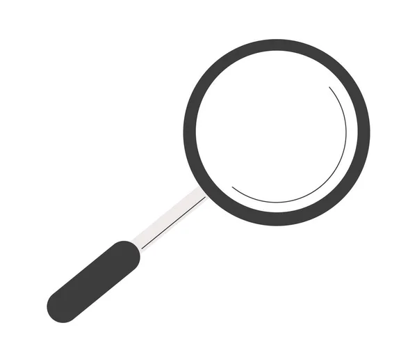 Search icon vector. Magnifying glass icon symbol flat — Stock Vector