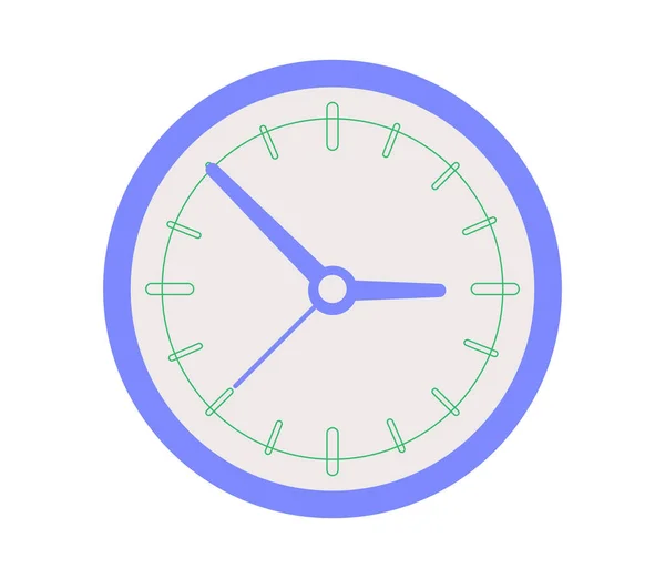 Time clock isolated icon for wab design. Simple vector illustration — Stock Vector