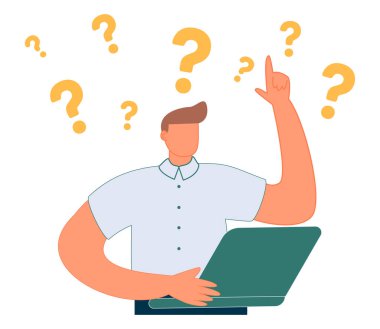 Karar verme karmaşası ve başarılı seçenek seçimi küçük insan konsepti. Strateji ve yol hakkında şüphe ve mücadele
